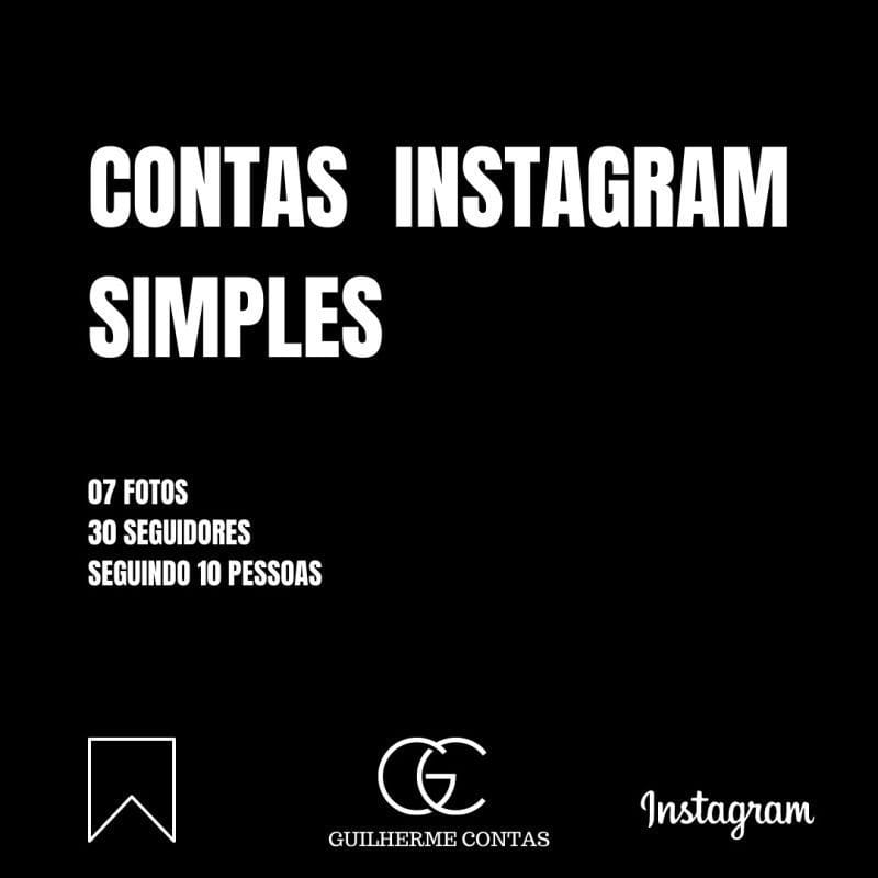 CONTAS INSTAGRAM 7 FOTOS (GNI,KZOM,DIZU) (30 SEGUIDORES)