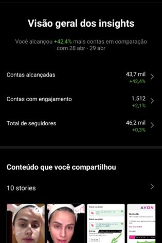 Conta de make instagram 46k