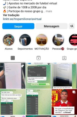 Conta Com nicho de Apostas
