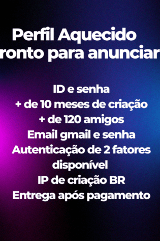 Perfil Aquecido pronto para Anunciar – Pacotes Dolphin Anty