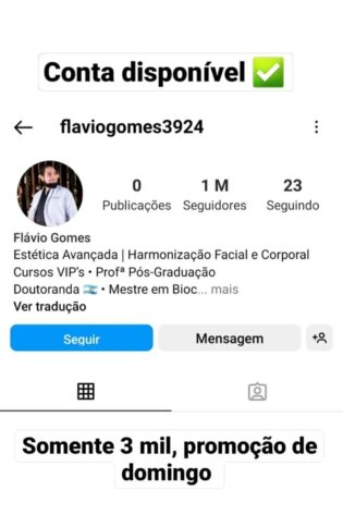 Instagram 1M de Seguidores a Venda