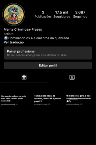 Conta de instagram 17k