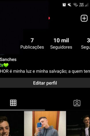 Conta de instagram 10 mil seguidores