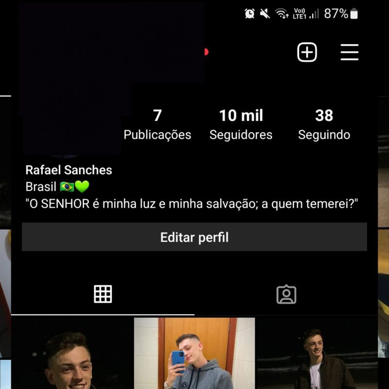 Conta de instagram 10 mil seguidores