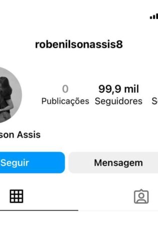 Conta com 99mil seguidores
