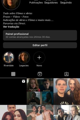 Conta com nicho de frases @frizaseries de 27,8K