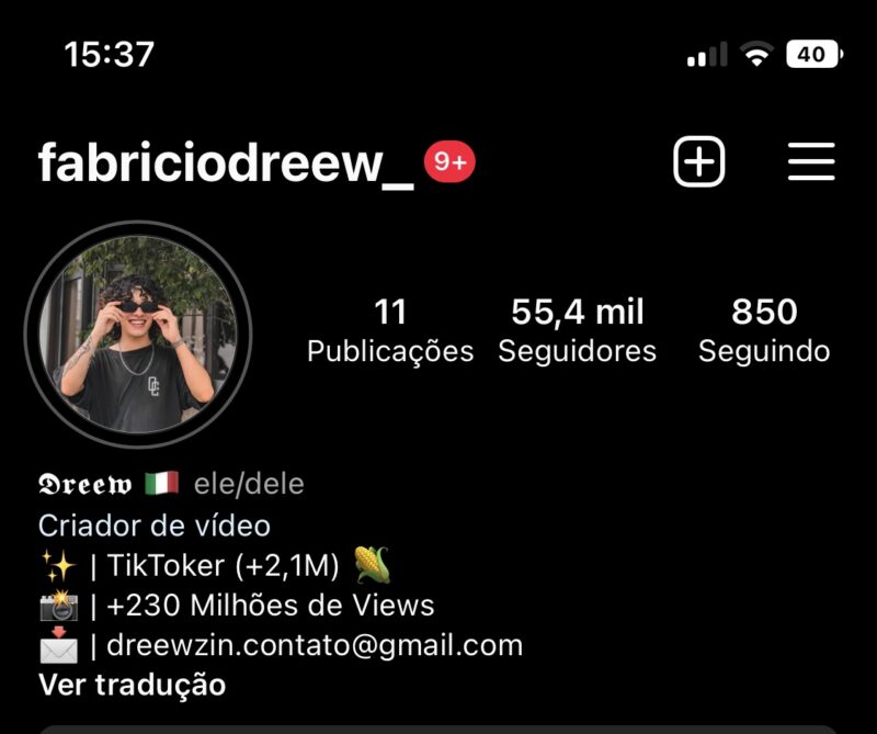 Conta de Instagram 55 mil seguidores