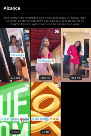 Conta de musas (ENGAJADA) Pegando 37k de Storys