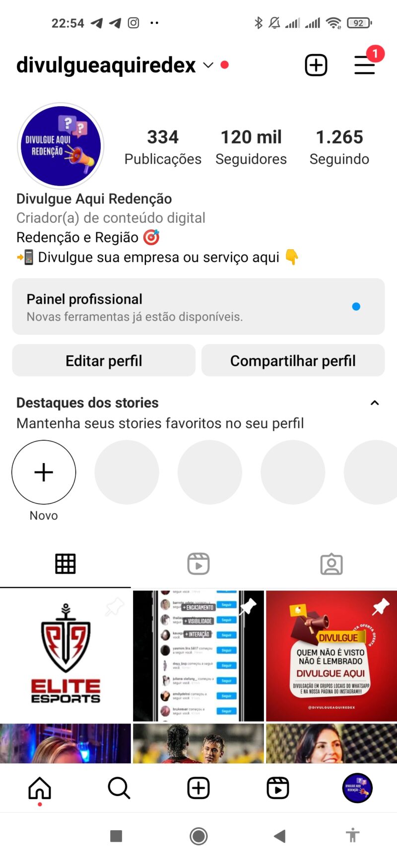 CONTA INSTAGRAM 120K ENGAJADA