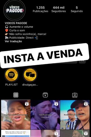 Instagram a Venda – Conta de 444k (ENGAJADA DEMAIS)