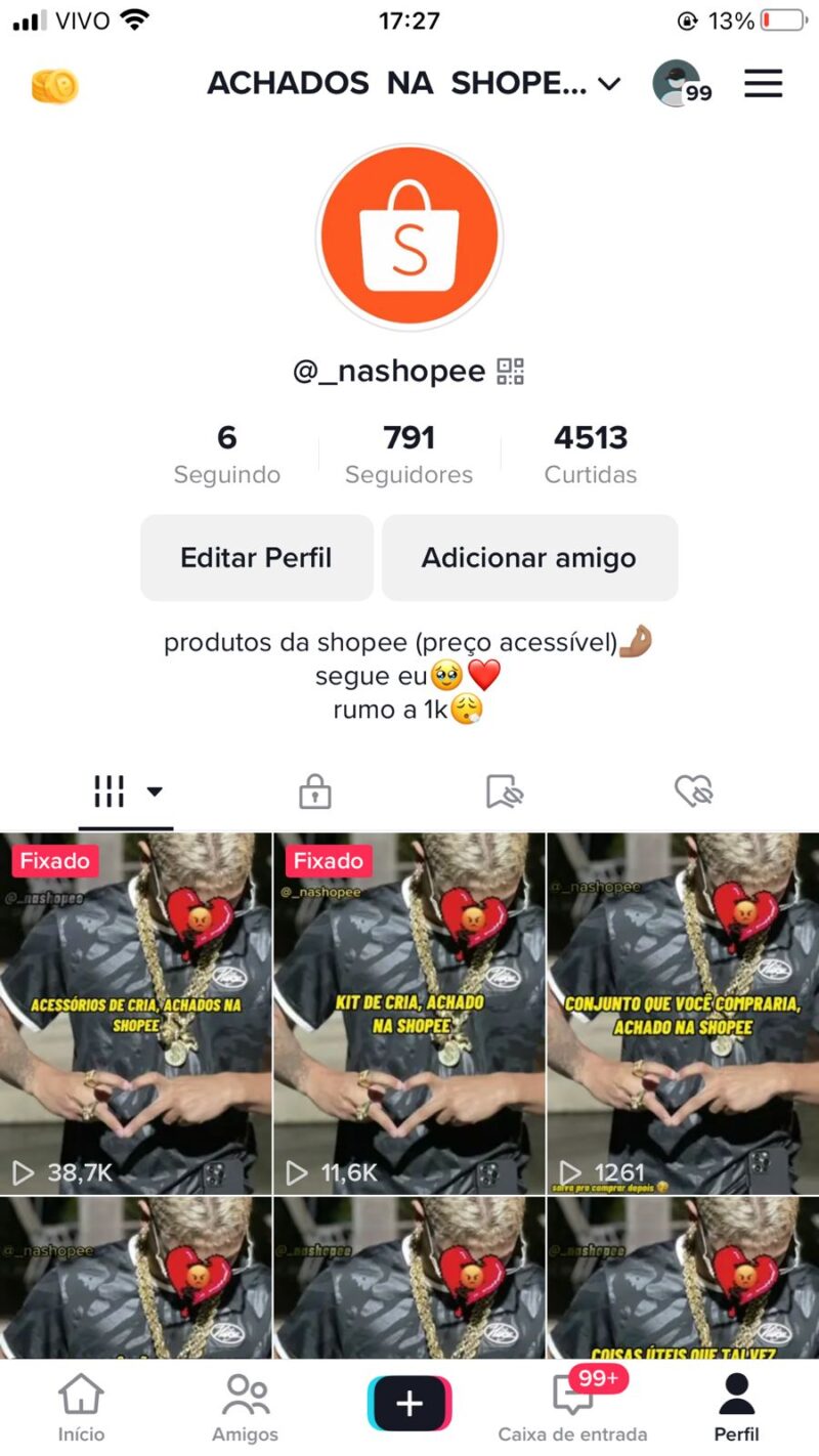 Tiktok Engajado demais