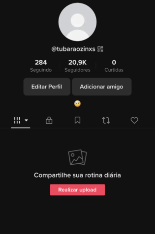 Conta tik tok, 20k sem queda