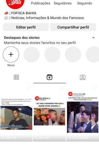 Instagram de Noticias/Fofocas de 418k Pegando 20k de Storys