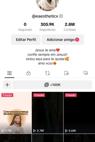 Tiktok Cristão Monetizado Com 600 Dolares