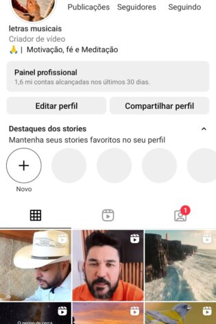 Instagram muito engajado mais de 1,6M de alcance