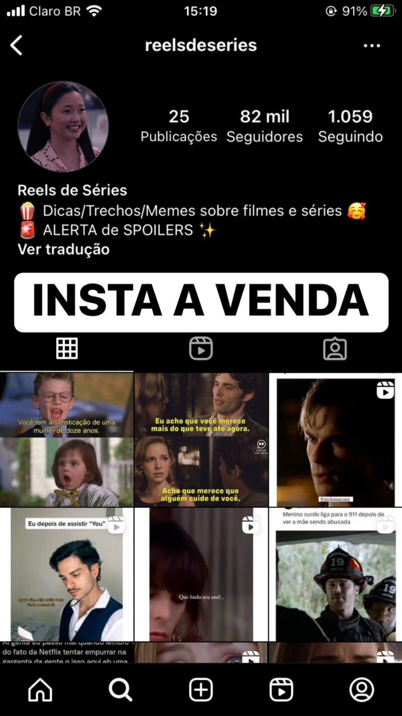 Ig @reelsdeseries a Venda
