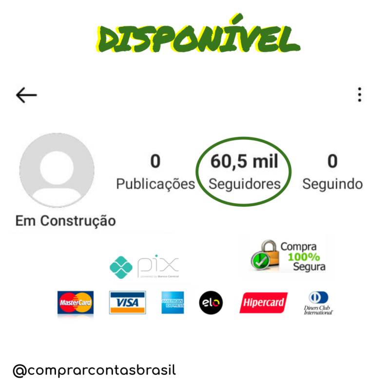 ? Perfil com 60,5 mil Seguidores Mundiais no Instagram ?