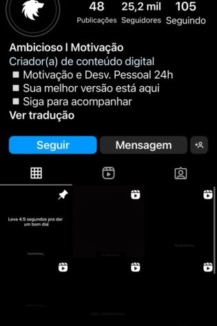 Insta de Motivação Muito Engajado