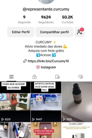 Tiktok de 10k Disponível