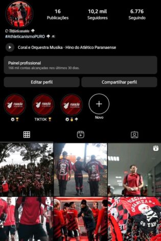 Insta de Futebool Muito Engajado!