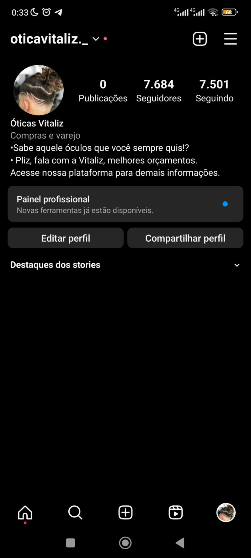 CONTA INSTAGRAM 7 MIL SEGUIDORES