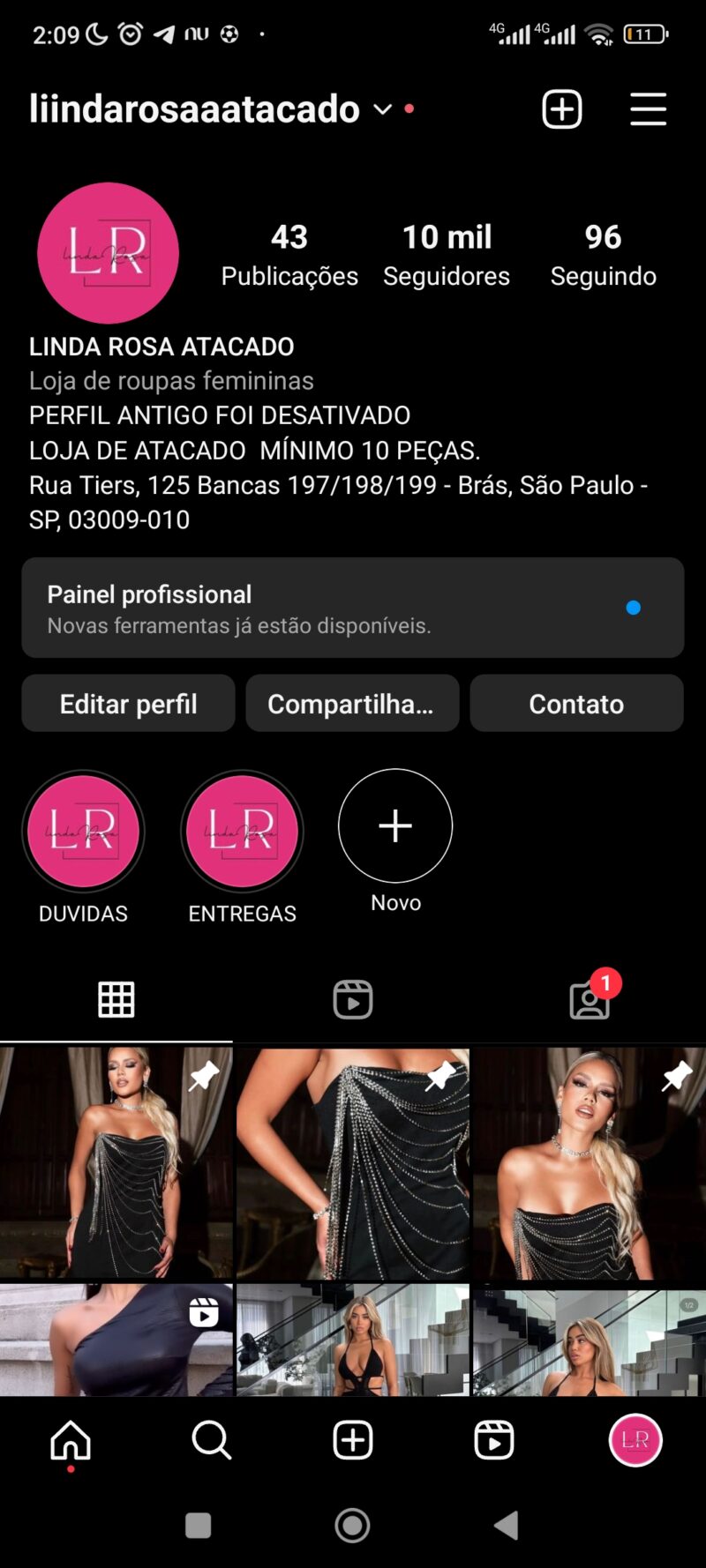 CONTA INSTAGRAM 10 MIL SEGUIDORES