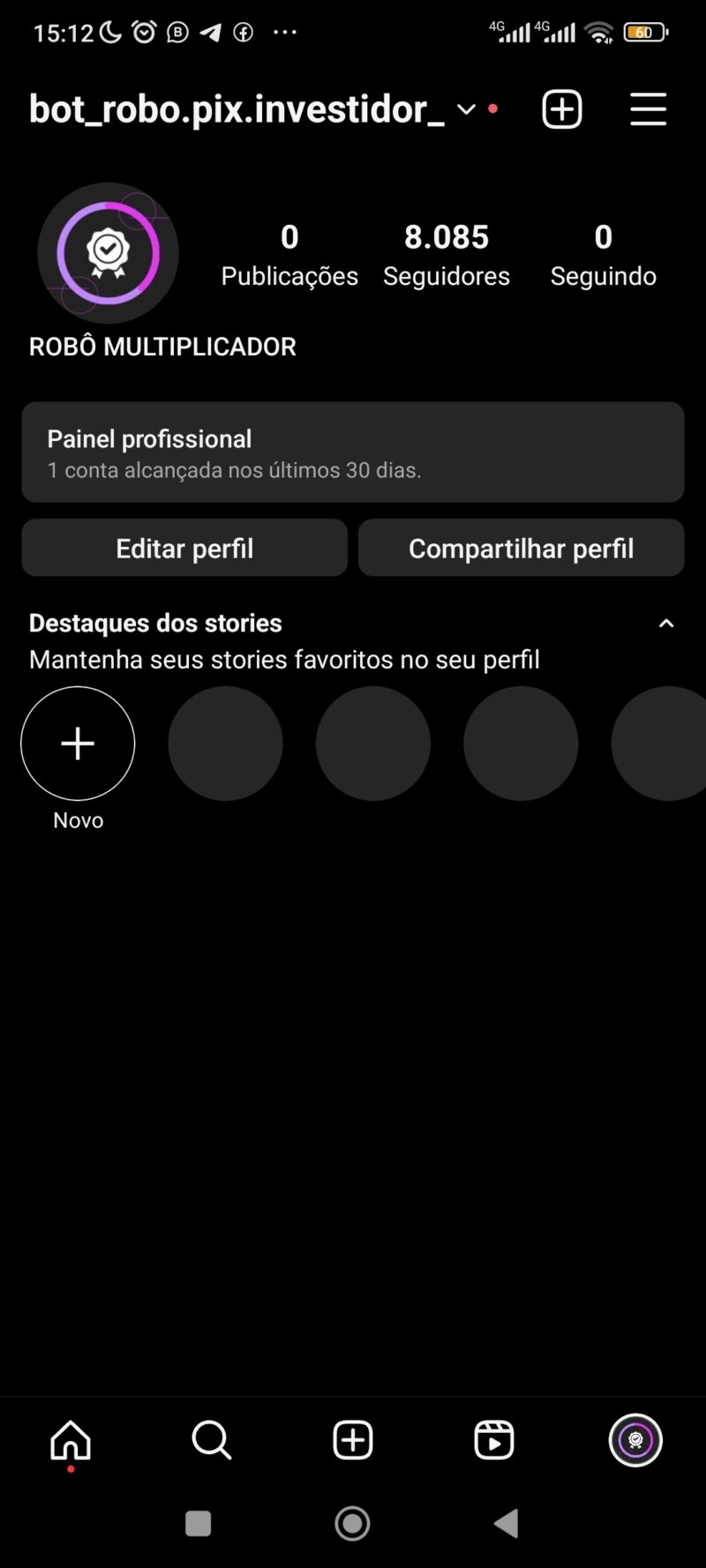 CONTA INSTAGRAM 8 MIL SEGUIDORES