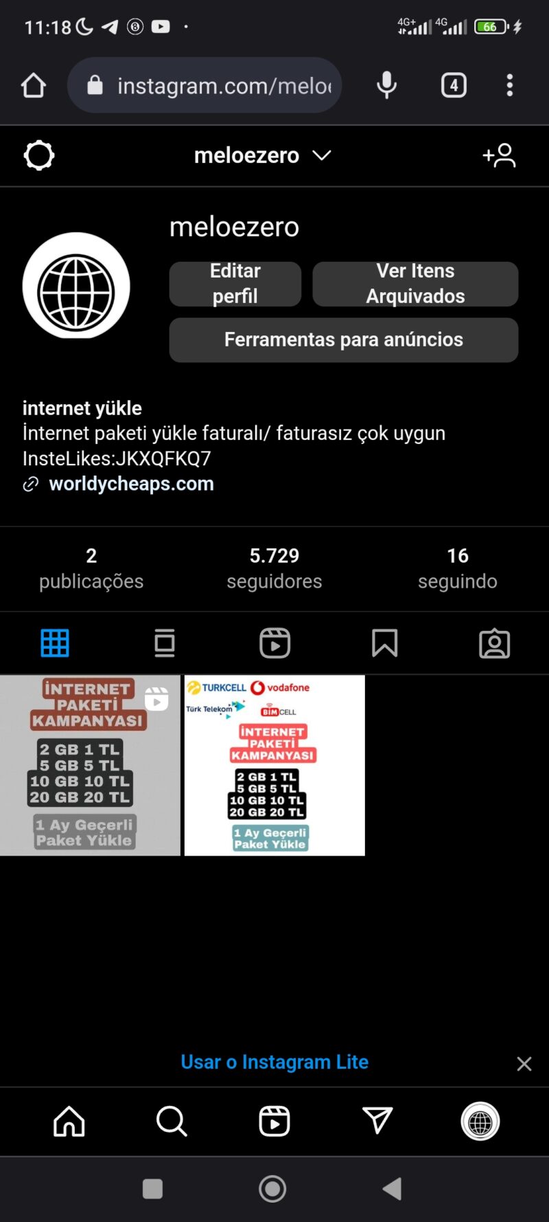 CONTA 5 MIL SEGUIDORES