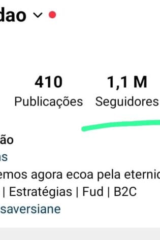 Instagram de 1,1M a Venda