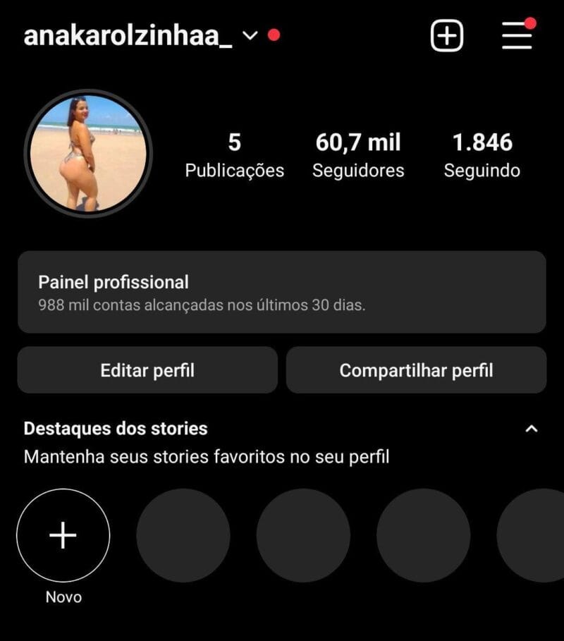 Instagram super engajado a venda