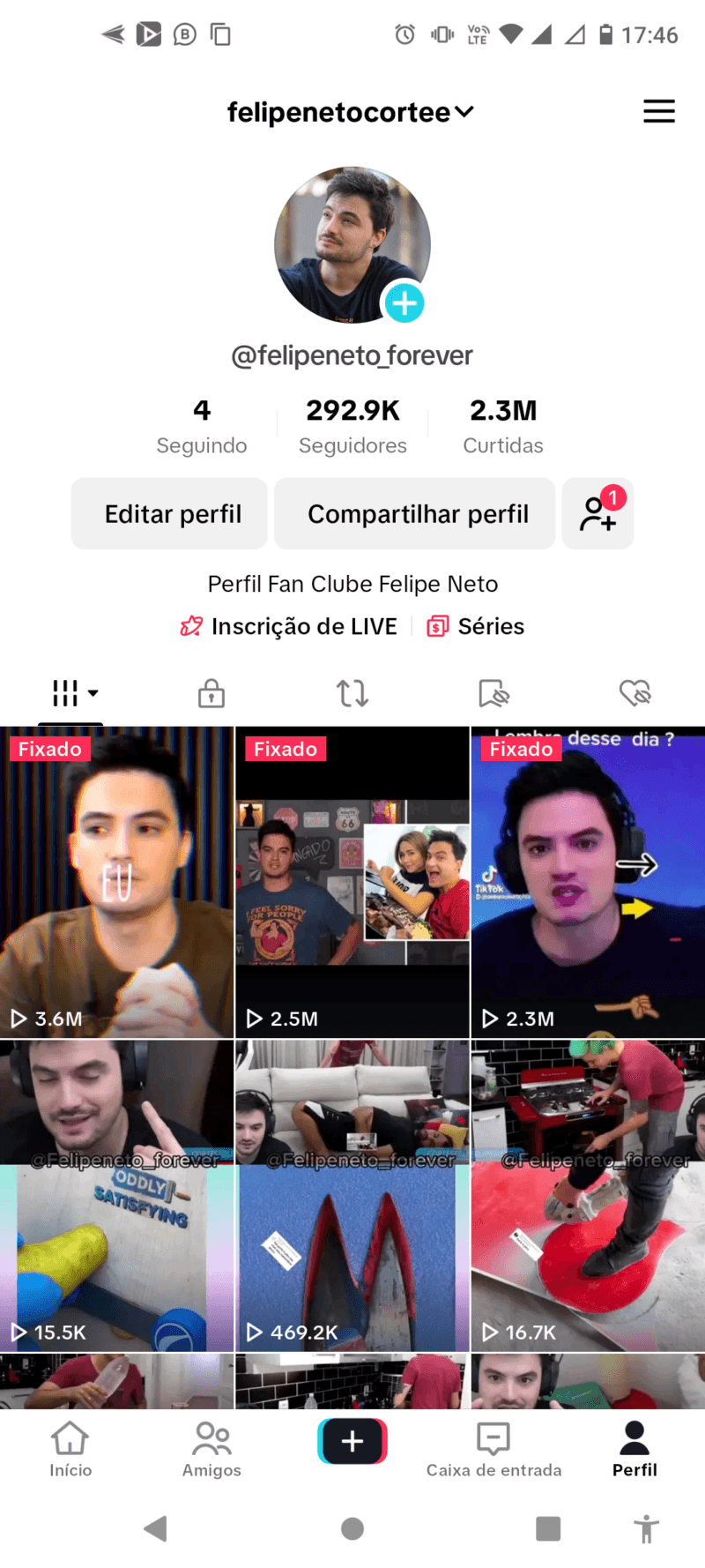 Vendo Perfil Do TikTok, Com Mais De 292 Mil Seguidores, Engajado e Viralizado, Com Todos Os Seguidores Reais