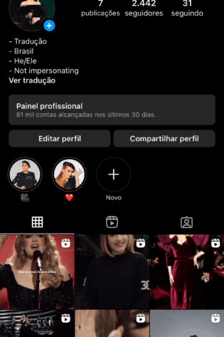 Conta engajada 2.4k!!