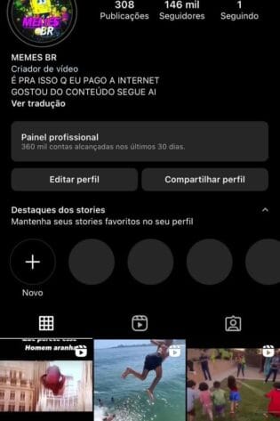 instagram a venda (140K+ de Seguidores e 360k de alcance)