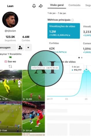 Tik Tok monetizado a venda (120K+ de Seguidores!)