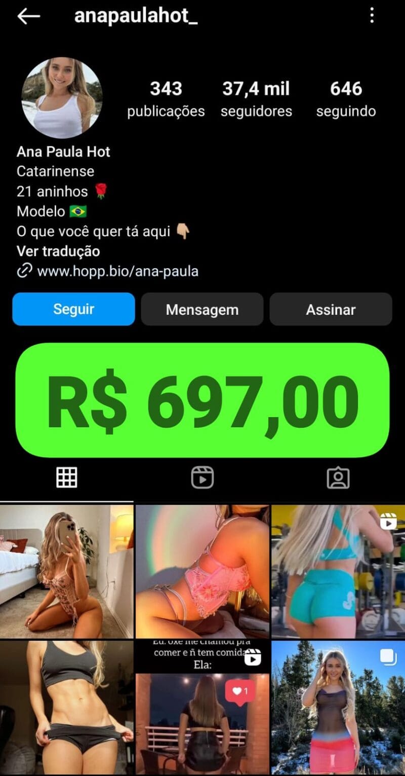 Instagram top demais a venda