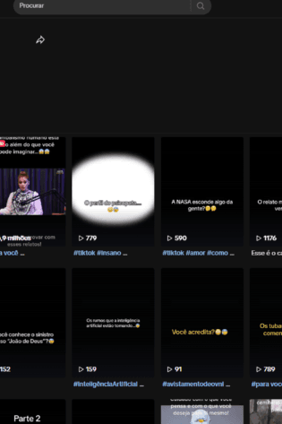 Conta TikTok com 60 k de seguidores