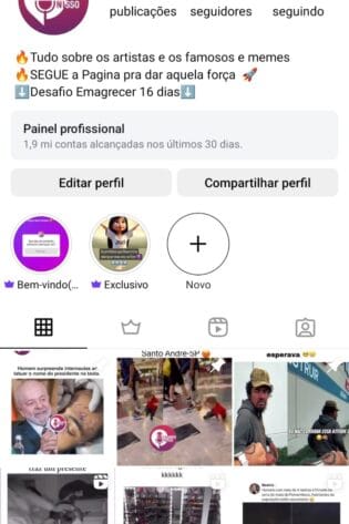 Instagram de notícias