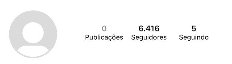 Conta Instagram - 6,4K