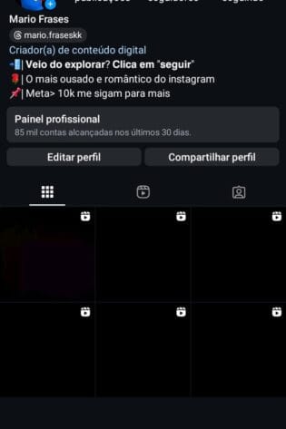 Instagram de Frases – Engajado 85k de Alcance