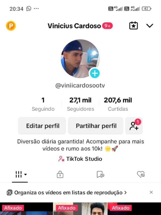 Tiktok Monetizado a Venda