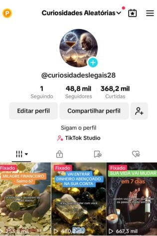 Tiktok Monetizado 48,8 mil