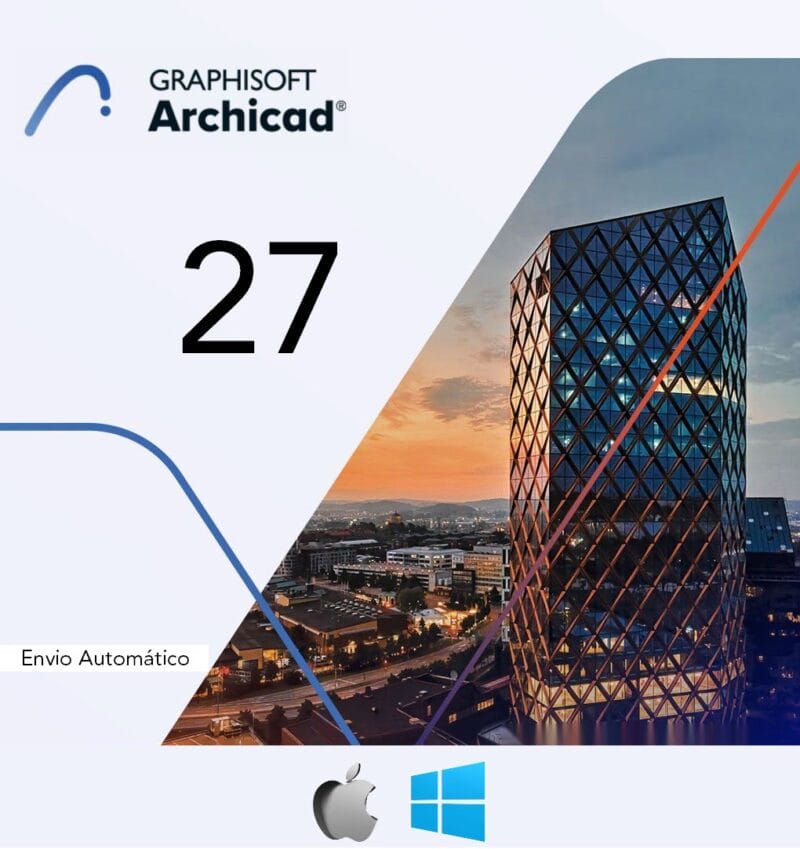 Archicad 27 Win | Mac Port - Br + Template + 10 GB Blocos