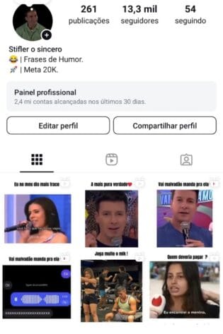instagram super engajado e crescendo rápido a venda