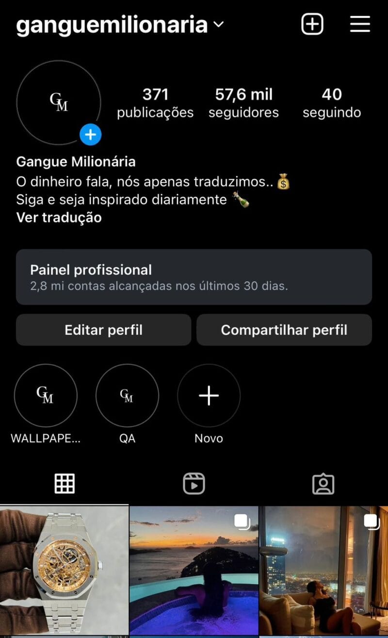 Instagram super engajado a venda