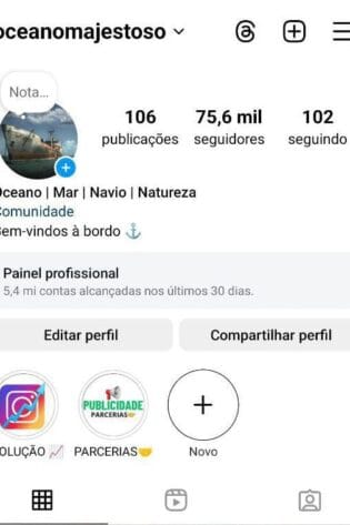 Instagram super engajado e crescendo rápido a venda