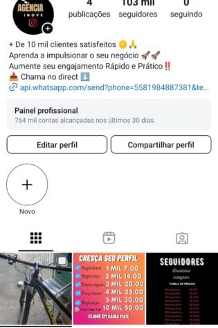CONTA 100 MIL SEGUIDORES