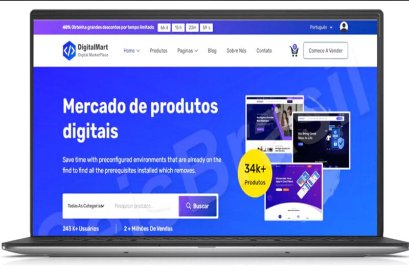 Marketplace Completa Com Multi Lojas e Vendedores – 2024