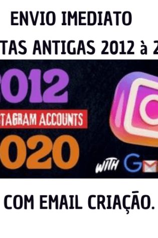 CONTA ANTIGA INSTAGRAM 2019