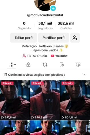 Perfil tiktok Promoção