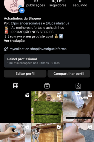 CONTA DE 10K COM ENGAJAMENTO ??